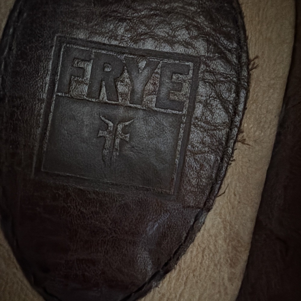 FRYE Alex Venetian Women Sz 7.5M Brown Leather Slip On Loafers Cottage - Picture 3 of 10